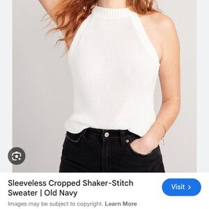 Discontinued shaker stitch sleeveless sweater from old navy